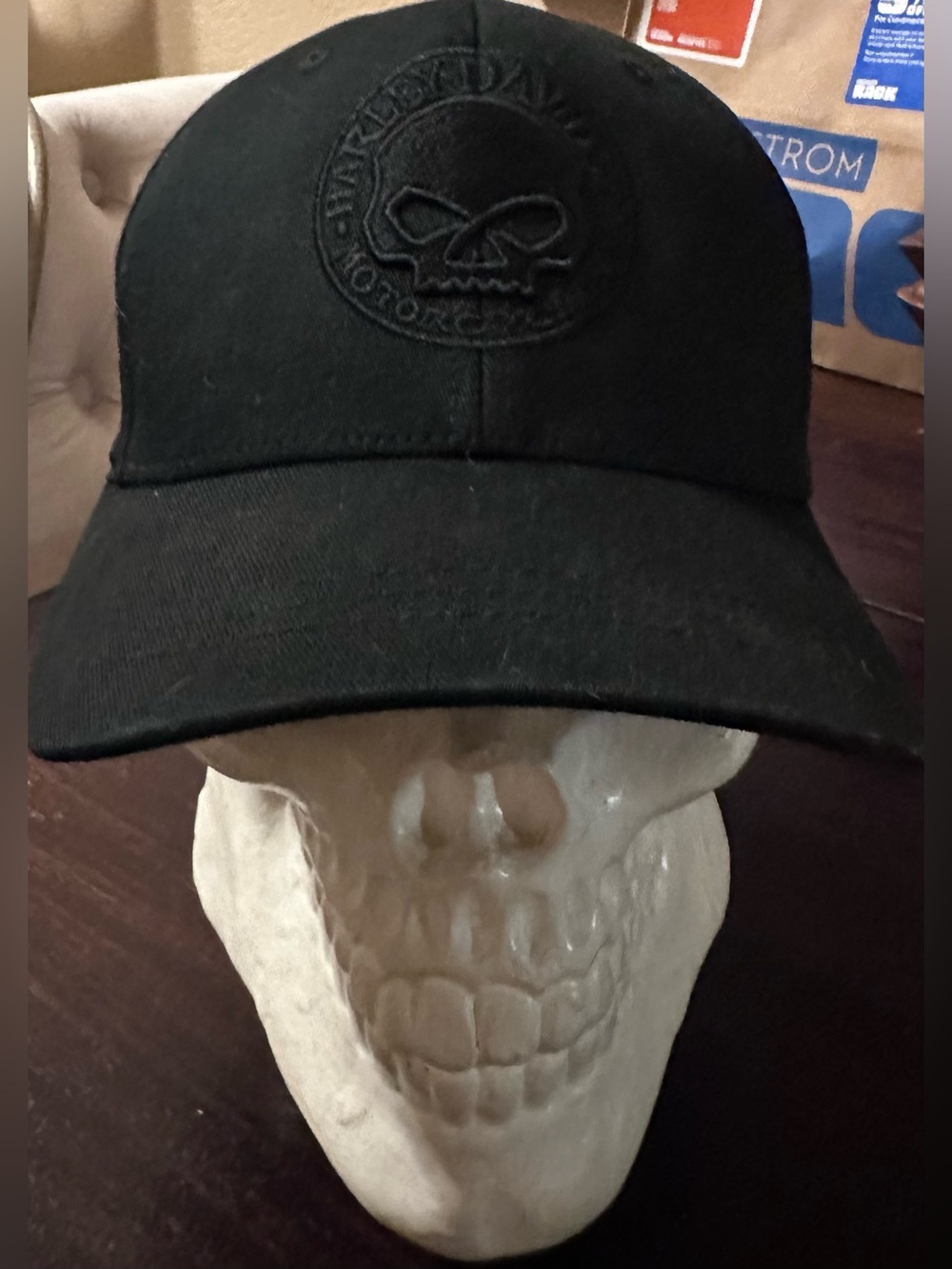 Harley-Davidson Black Embroidered Logo Cap